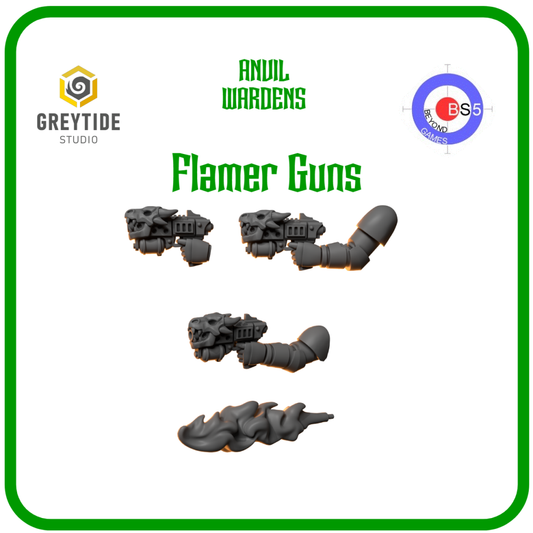 Flamer Guns - Anvil Wardens - Greytide Studio
