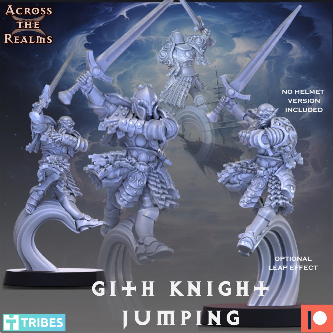 Gith Knight Jumping - À travers les royaumes