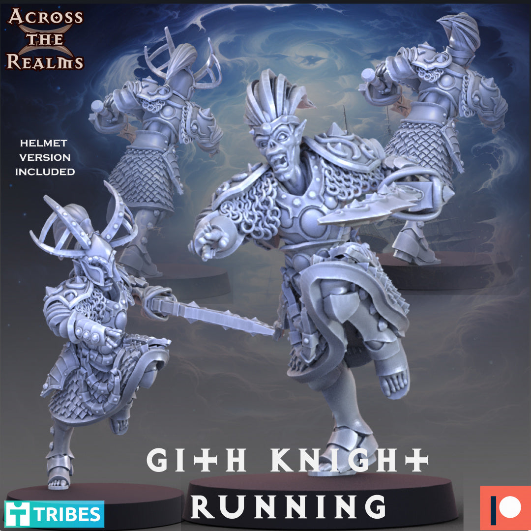 Gith Knight Running - Across the Realms