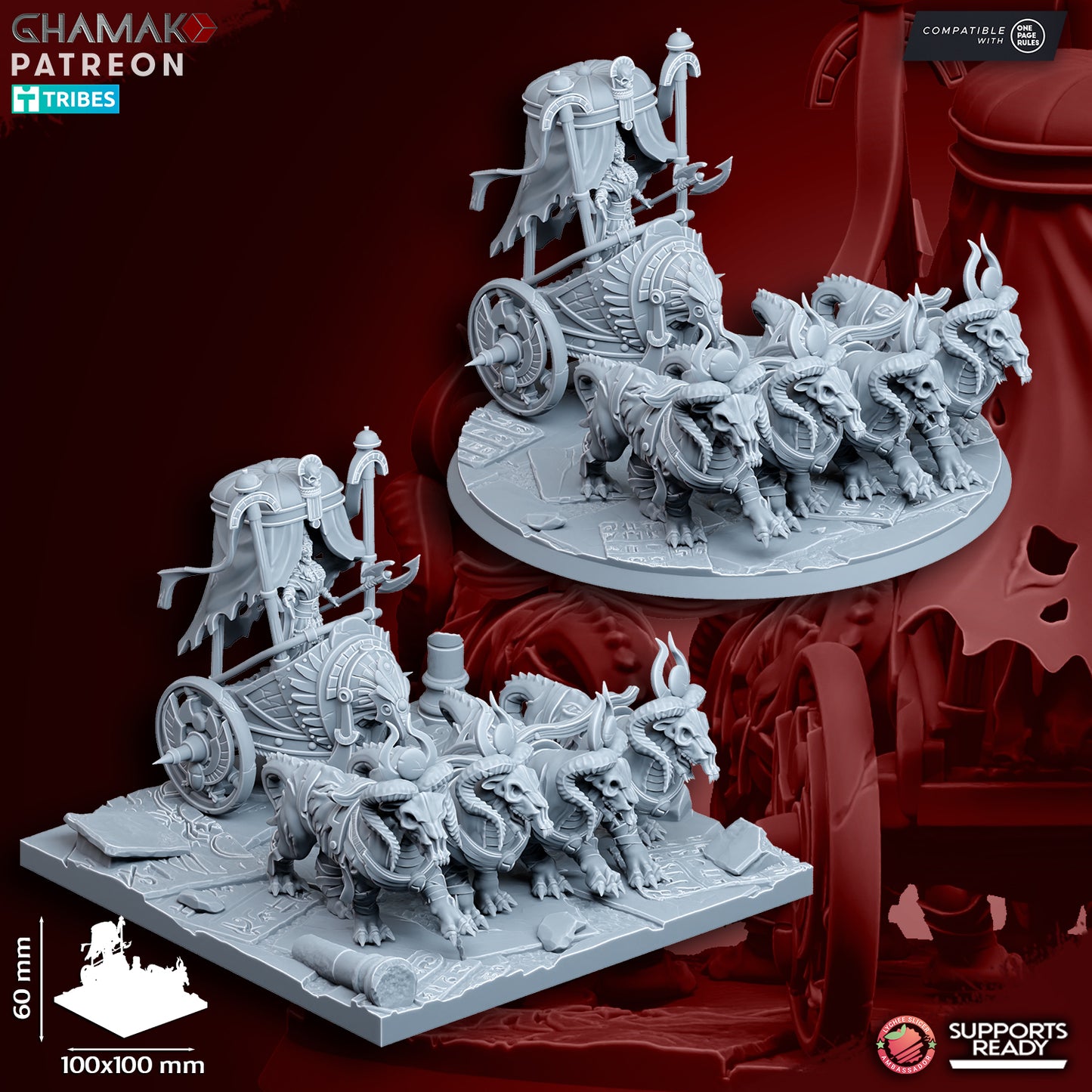 God-Queen on Chariot - Undead Pharaohs