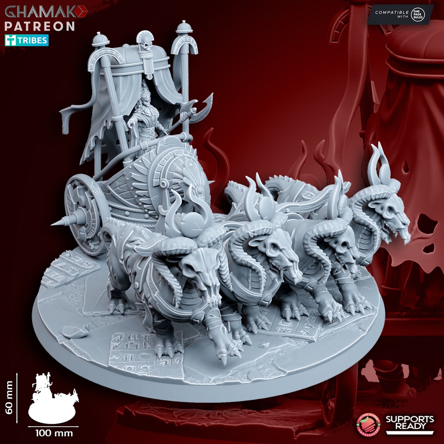 God-Queen on Chariot - Undead Pharaohs