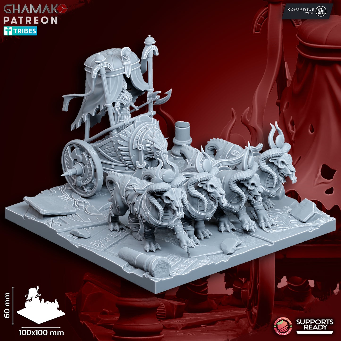 God-Queen on Chariot - Undead Pharaohs