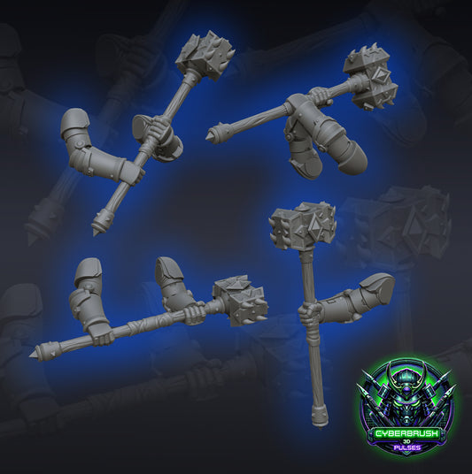 Hammers Set 1 - Space Vikings - Cyberbrush_3D_Pulses