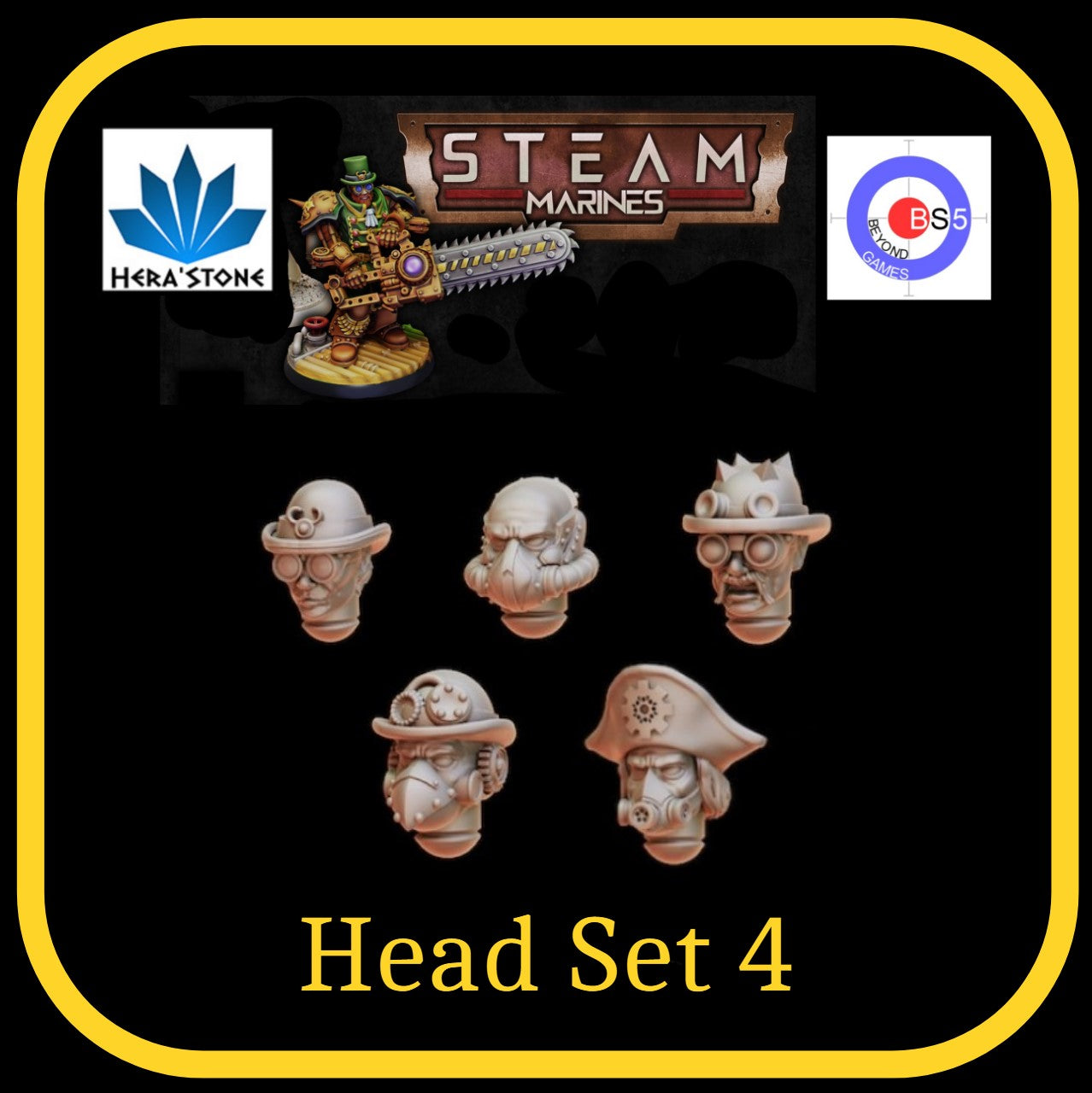 Head Set 4 - Steam Marines