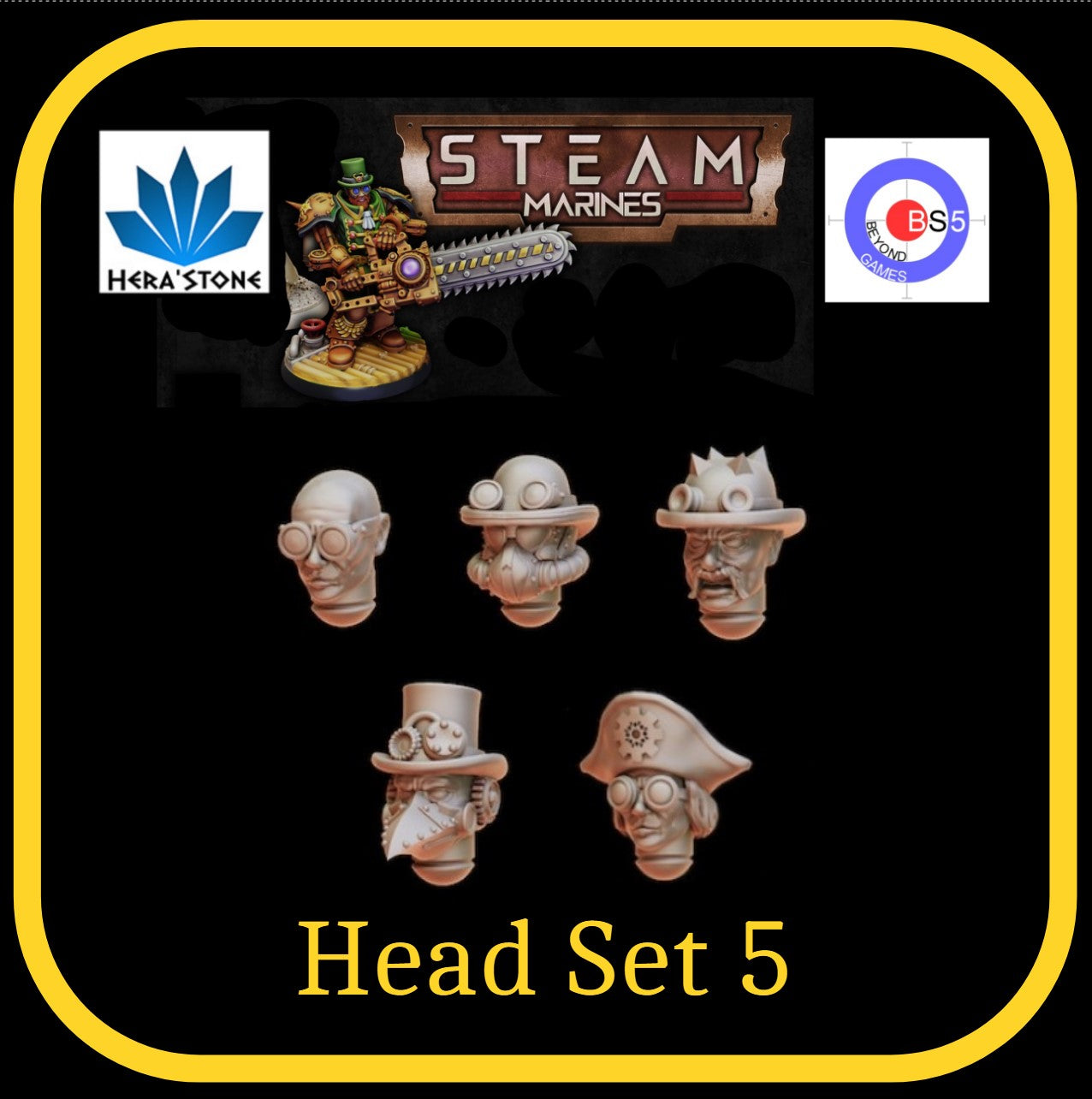 Head Set 5 - Steam Marines