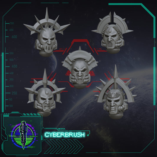 Tête Sanguinaire Set 1 - BloodBound BattleGears - Cyberbrush_3D_Pulses