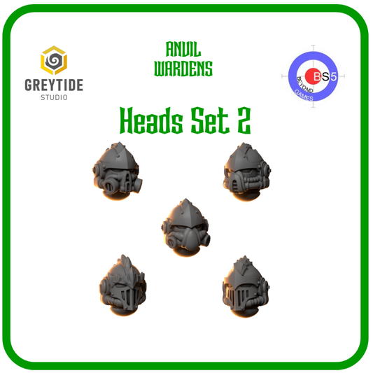 Head Set 2 - Anvil Wardens - Greytide Studio