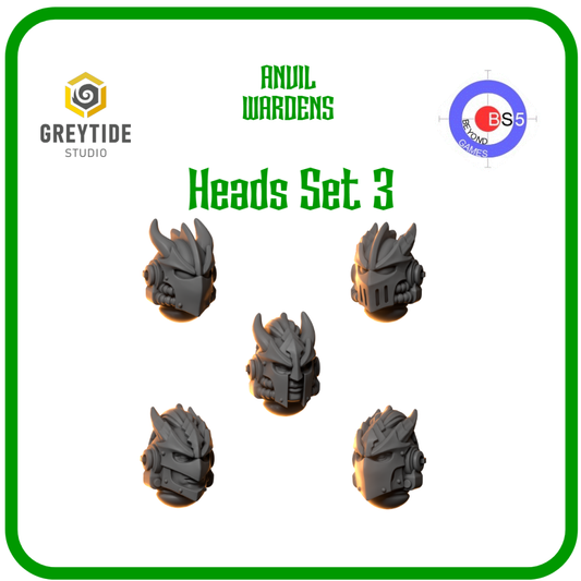 Head Set 3 - Anvil Wardens - Greytide Studio