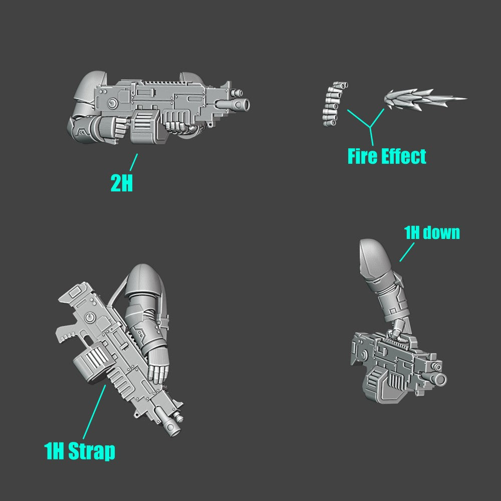 Heavy Bolter Set - Cyberbrush