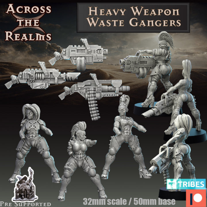 Heavy Weapon Waste Gangers - Grimdark Wastes