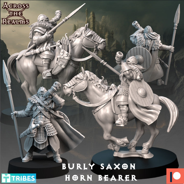 Burly Saxon Horn Bearer - Across the Realms