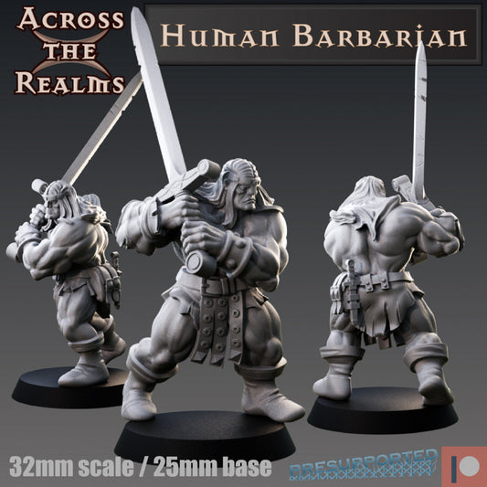 Human Barbarian - Across the Realms