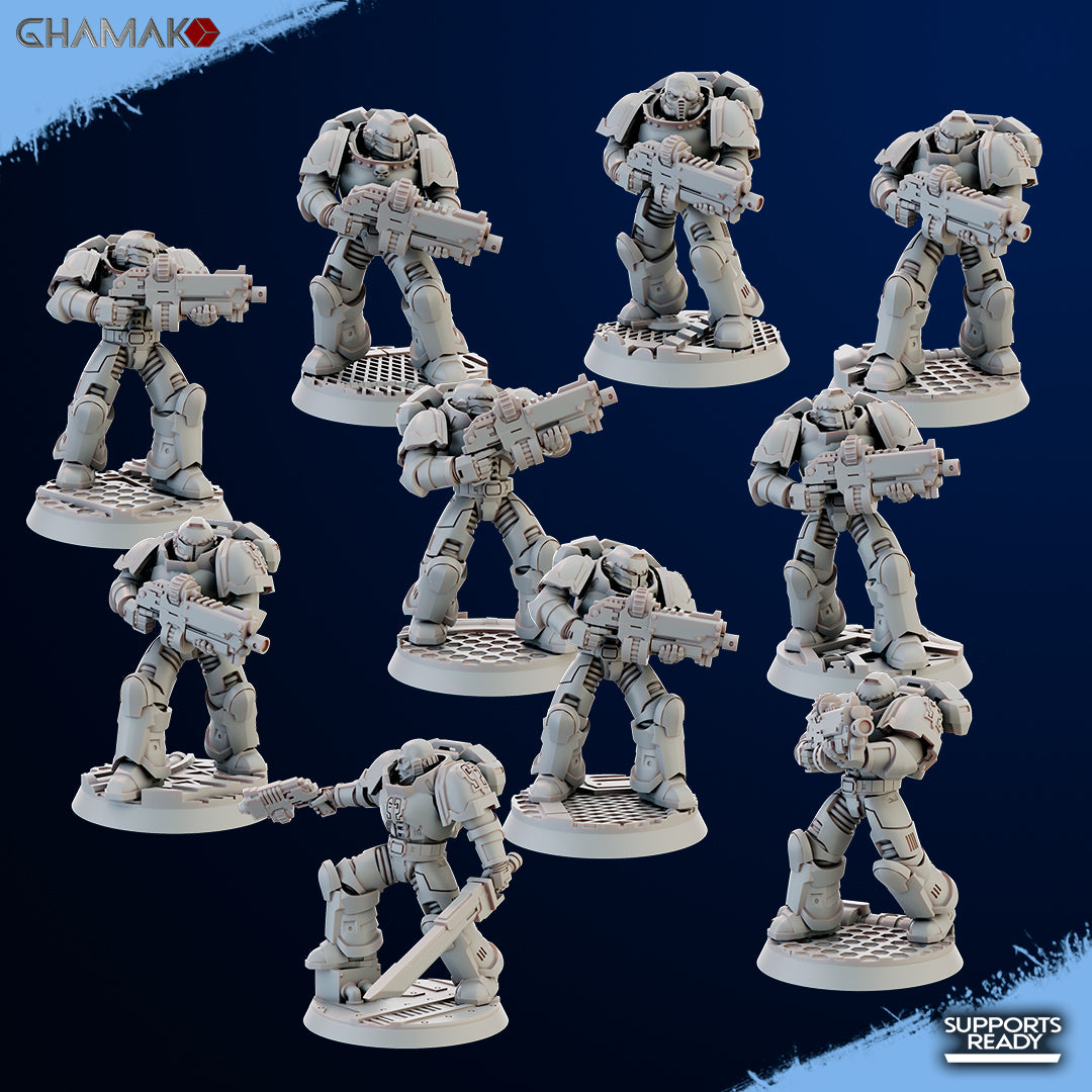 Imperator's Militum with Automatic Rifles - Sidereum Knights