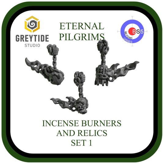 Incense Burners and Relics Set 1 - Eternal Pilgrims - GreyTide Studio