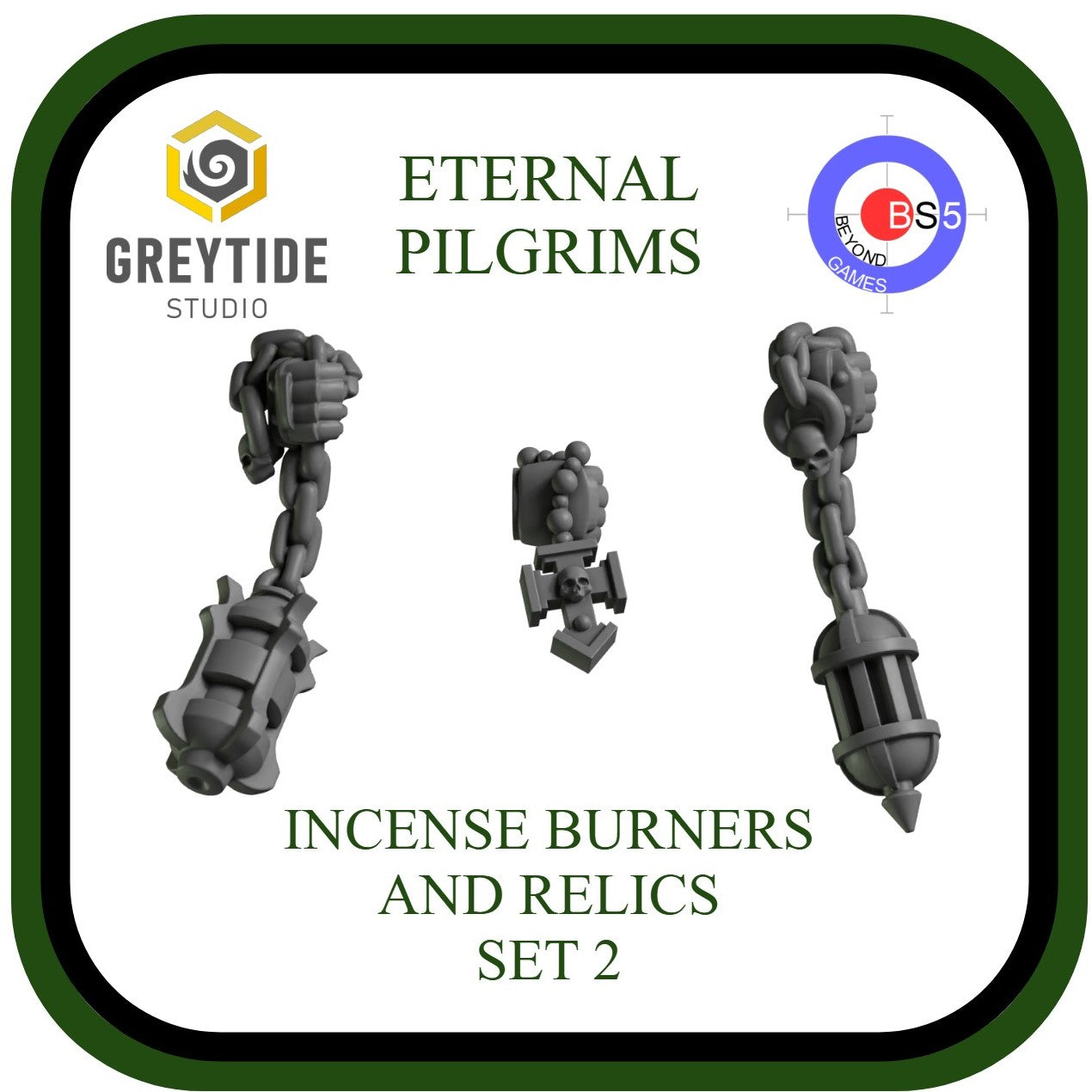 Incense Burners and Relics Set 2 - Eternal Pilgrims - GreyTide Studio