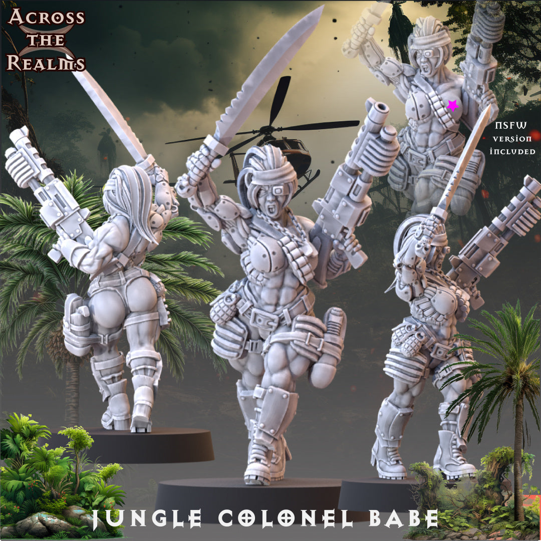 Jungle Colonel Babe - Jungle Fighters - Pinup Corps