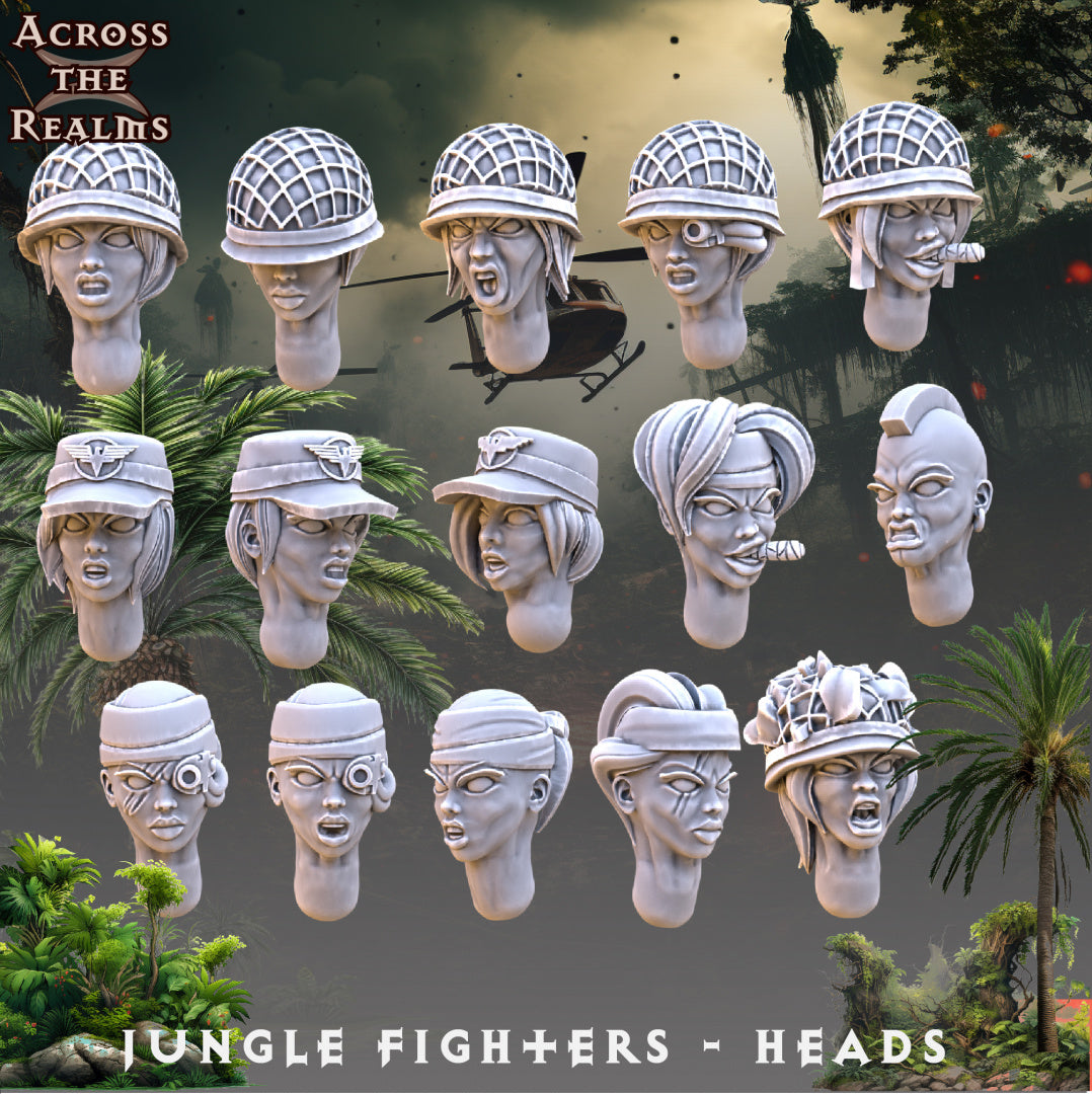 Têtes x15 - Jungle Fighters - Pinup Corps