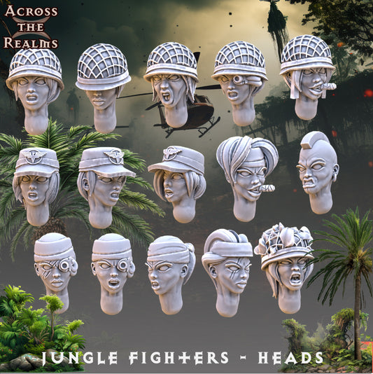 Têtes x15 - Jungle Fighters - Pinup Corps