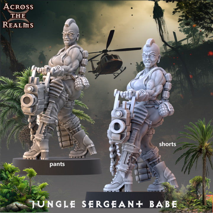 Jungle Sergeant Babe - Jungle Fighters - Pinup Corps