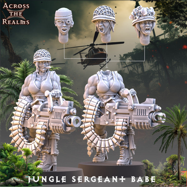 Jungle Sergeant Babe - Jungle Fighters - Pinup Corps