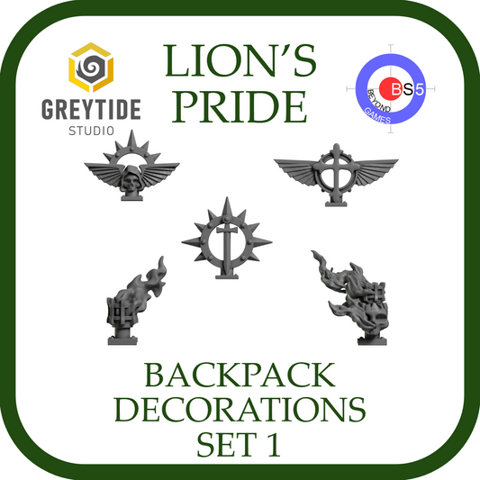 Backpack Decorations Set 1 - Lion's Pride - Greytide Studio