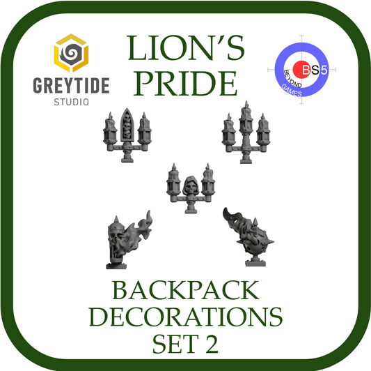 Backpack Decorations Set 2 - Lion's Pride - Greytide Studio