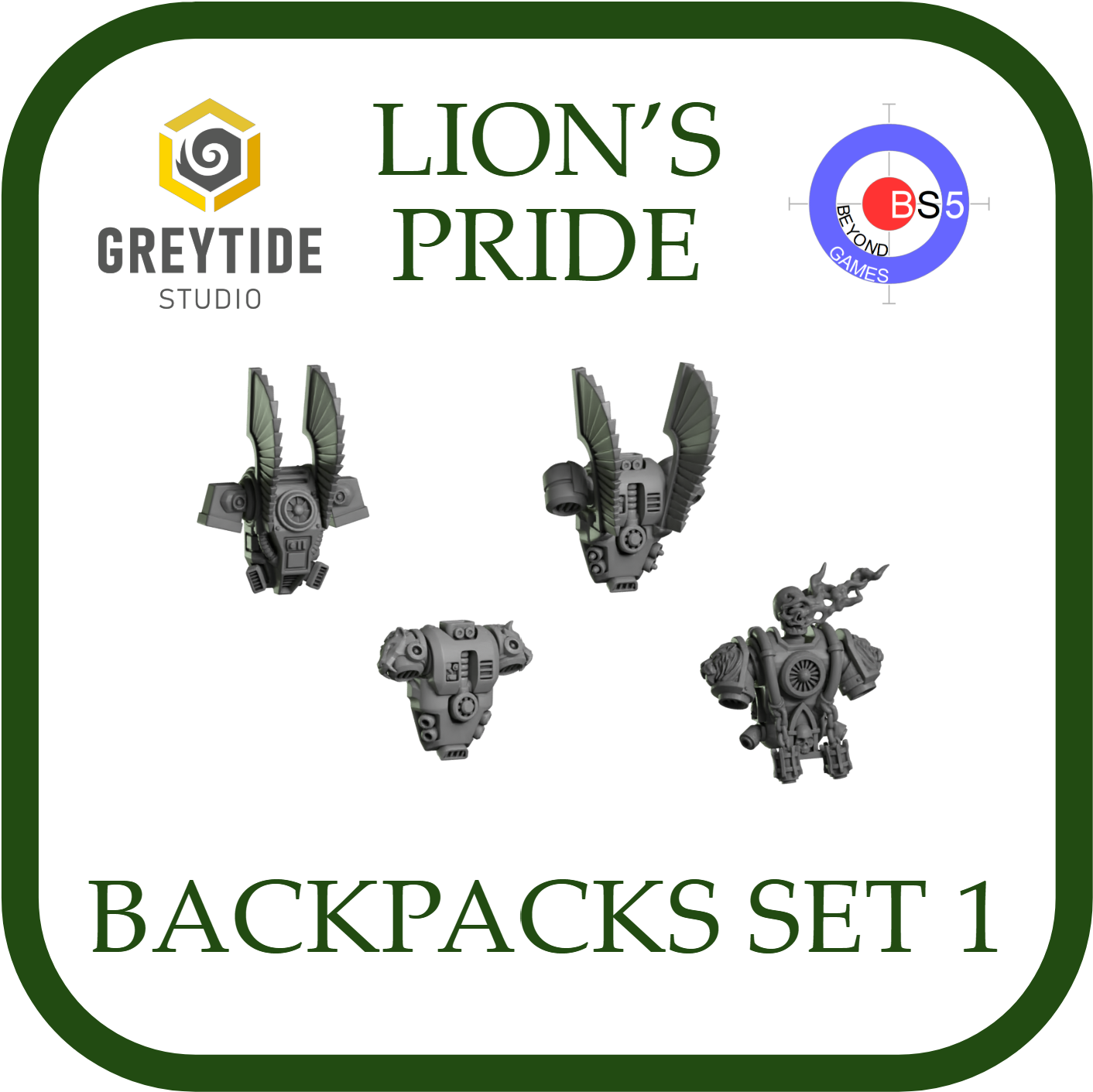 Sacs à dos Set 1 - Lion's Pride - Greytide Studio