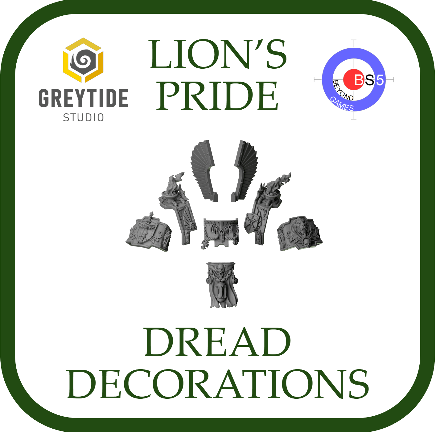 Décorations d'effroi - Lion's Pride - Greytide Studio