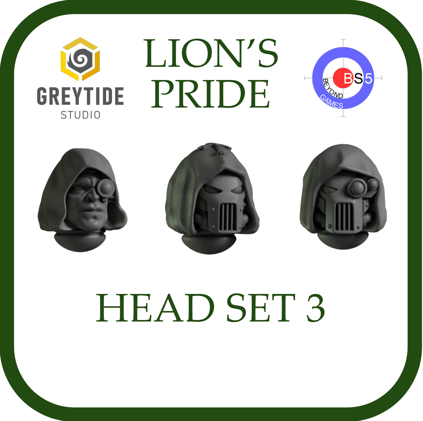 Head Set 3 - Lion's Pride - Greytide Studio