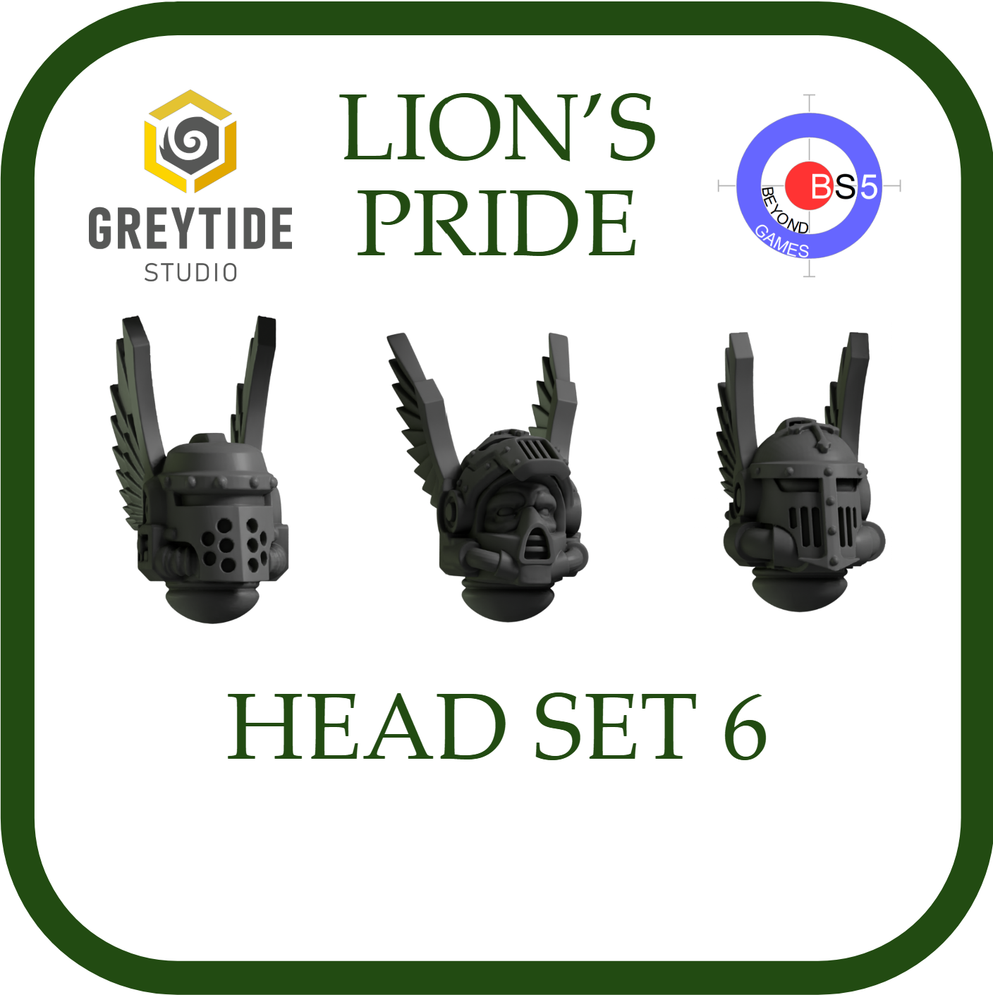 Head Set 6 - Lion's Pride - Greytide Studio