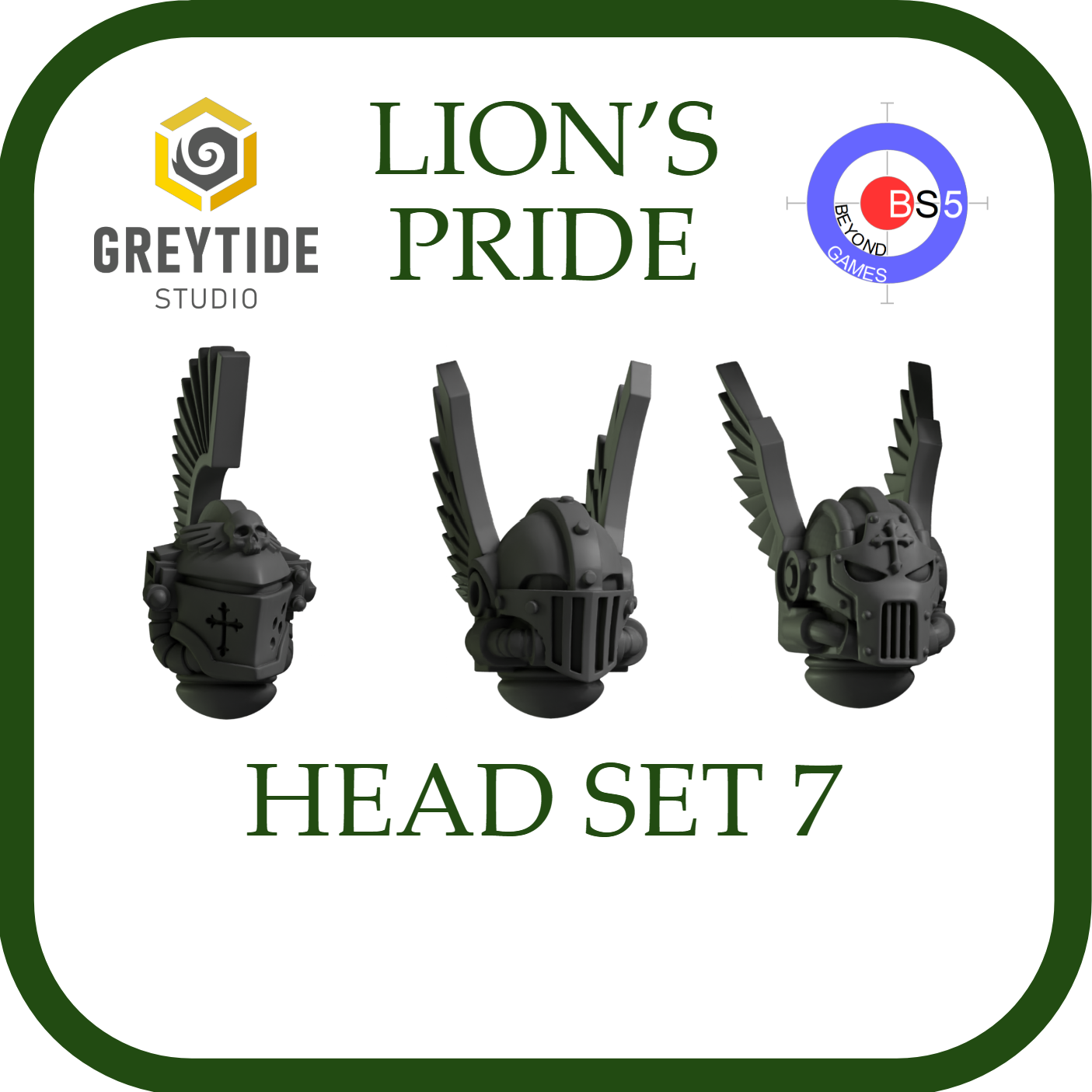 Head Set 7 - Lion's Pride - Greytide Studio