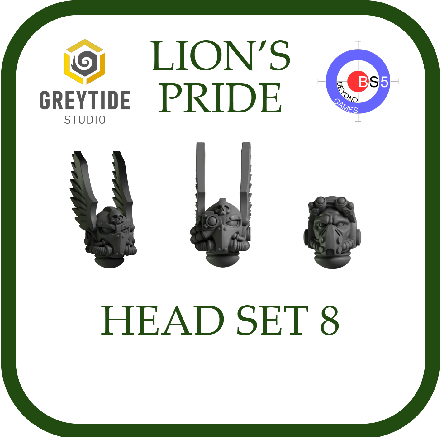 Head Set 8 - Lion's Pride - Greytide Studio