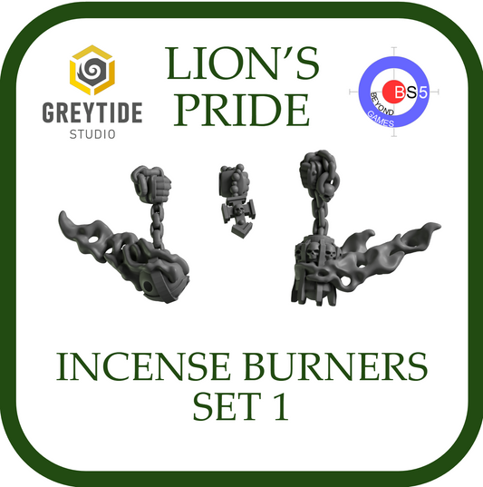 Incense Burners - Lion's Pride - Greytide Studio