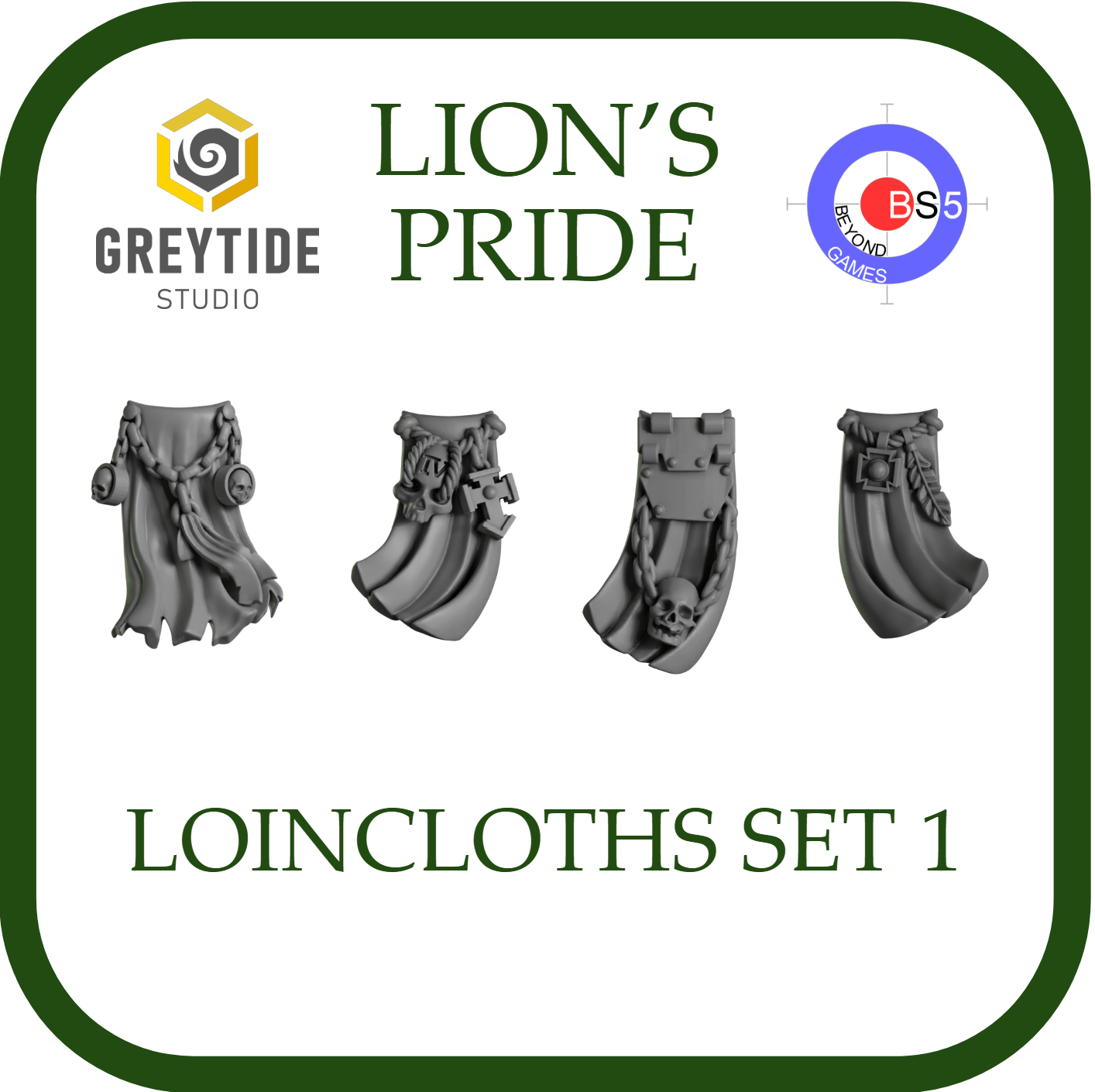 Loincloths Set 1 - Lion's Pride - Greytide Studio