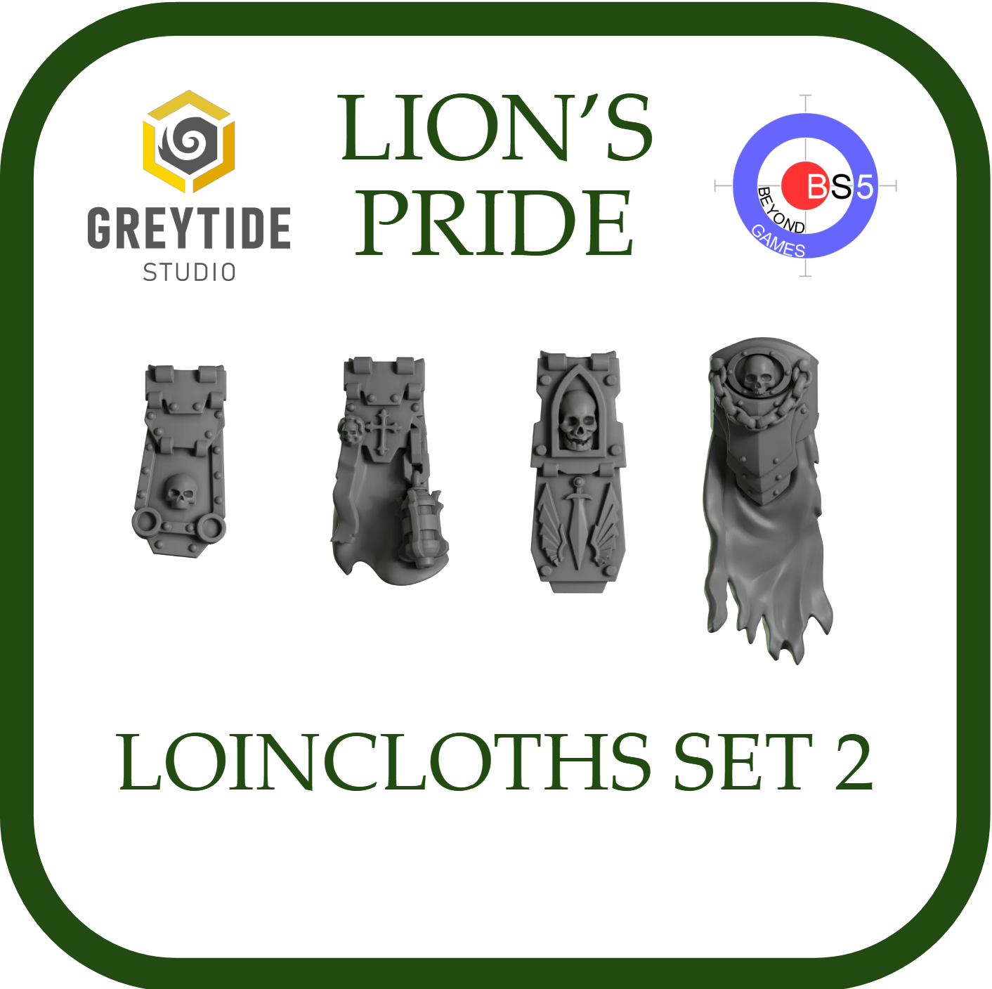 Loincloths Set 2 - Lion's Pride - Greytide Studio