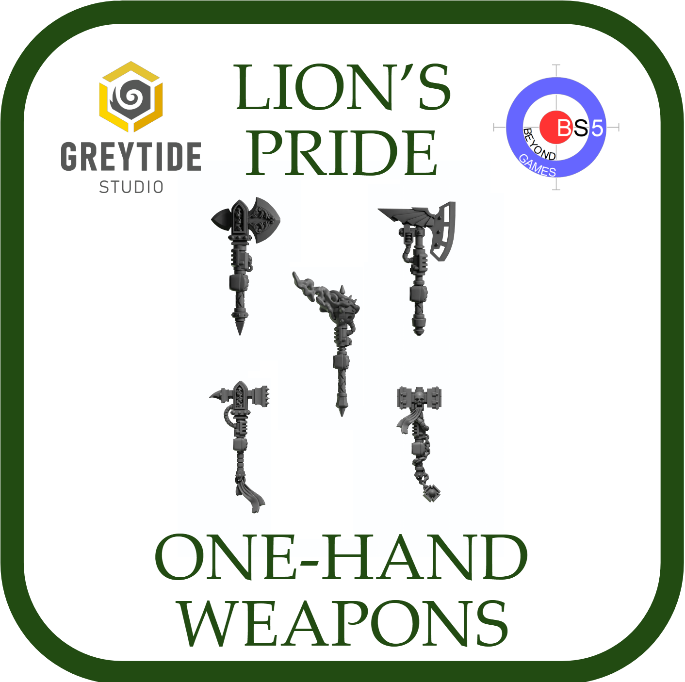 One-Hand Weapons - Lion's Pride - Greytide Studio