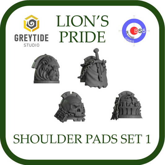 Épaulières Set 1 - Lion's Pride - Greytide Studio