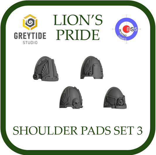 Shoulder Pads Set 3 - Lion's Pride - Greytide Studio