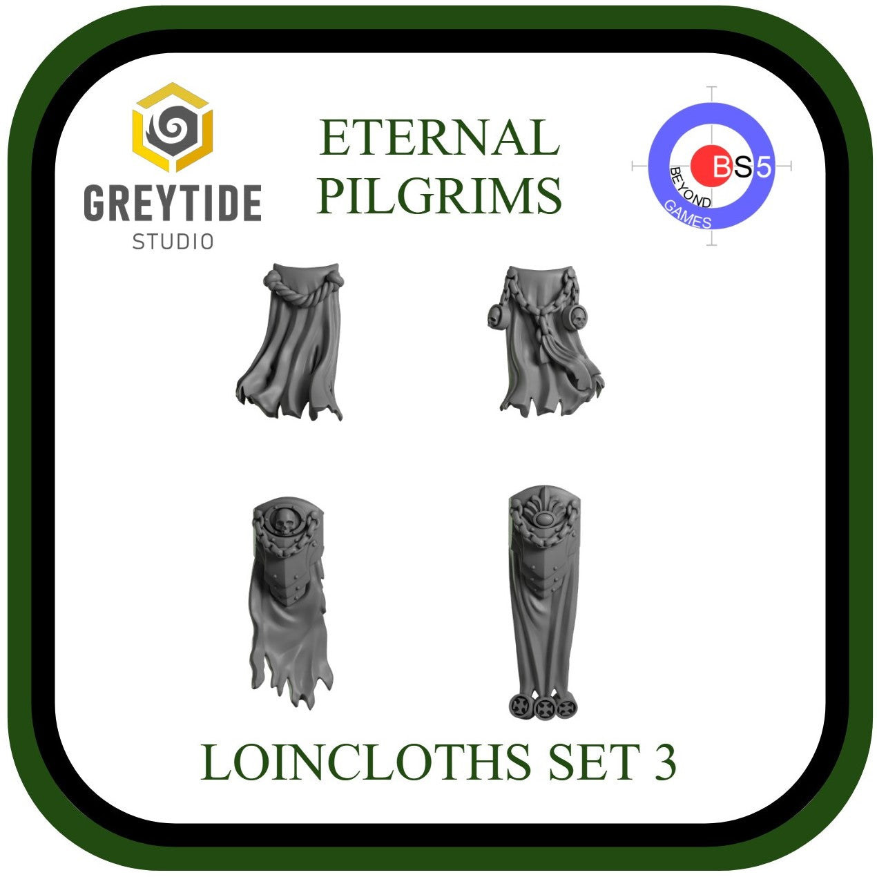 Loincloths Set 3 - Eternal Pilgrims - GreyTide Studio