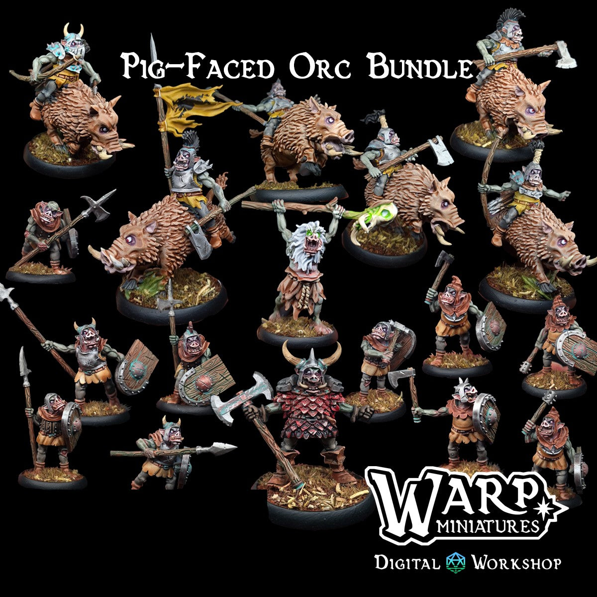 Pig-Faced Orcs - Warp Miniatures