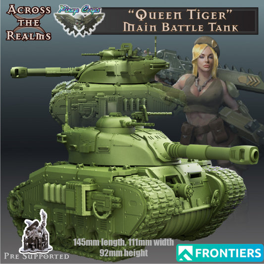 Char de combat principal Queen Tiger - Pinup Corps