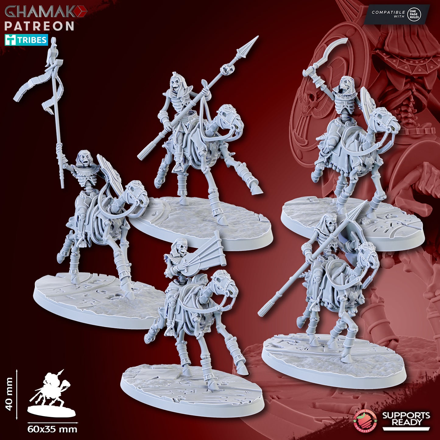 Sand Skeleton Horsemen - Undead Pharaohs