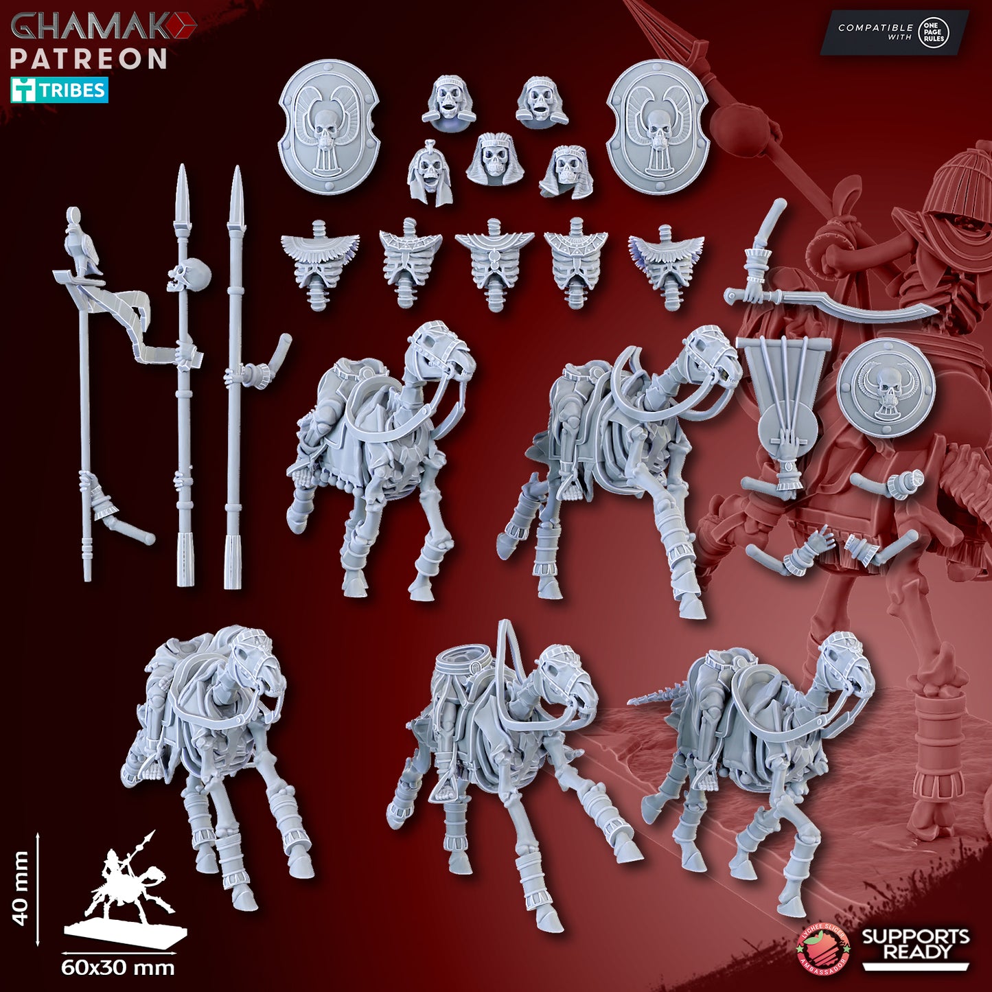 Sand Skeleton Horsemen - Undead Pharaohs