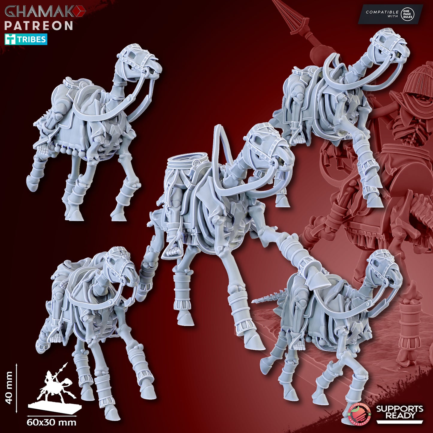 Sand Skeleton Horsemen - Undead Pharaohs