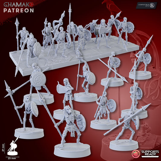 Sand Skeletons Spears - Undead Pharaohs