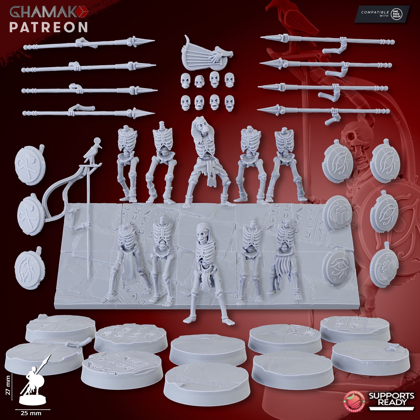 Sand Skeletons Spears - Undead Pharaohs