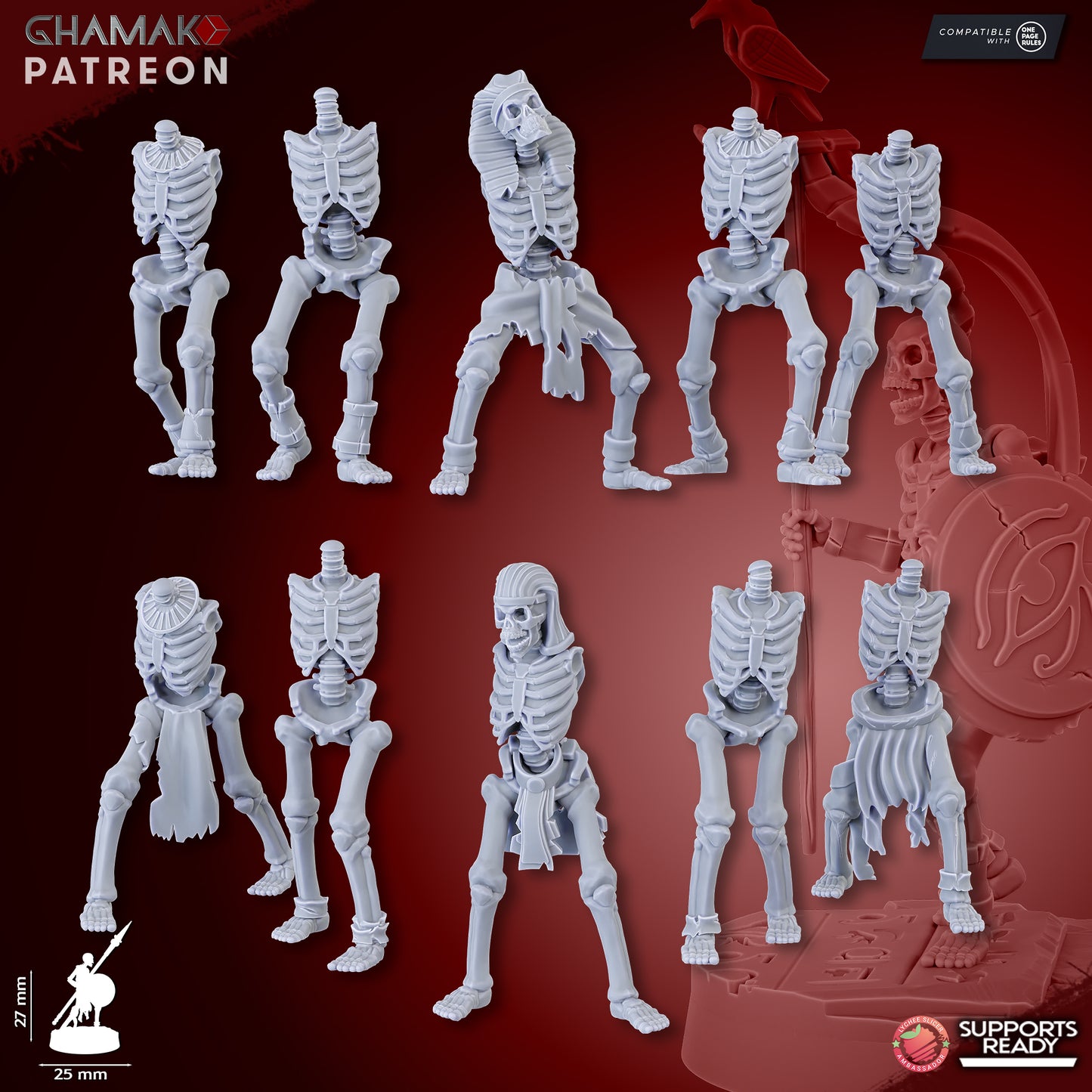 Sand Skeletons Spears - Undead Pharaohs