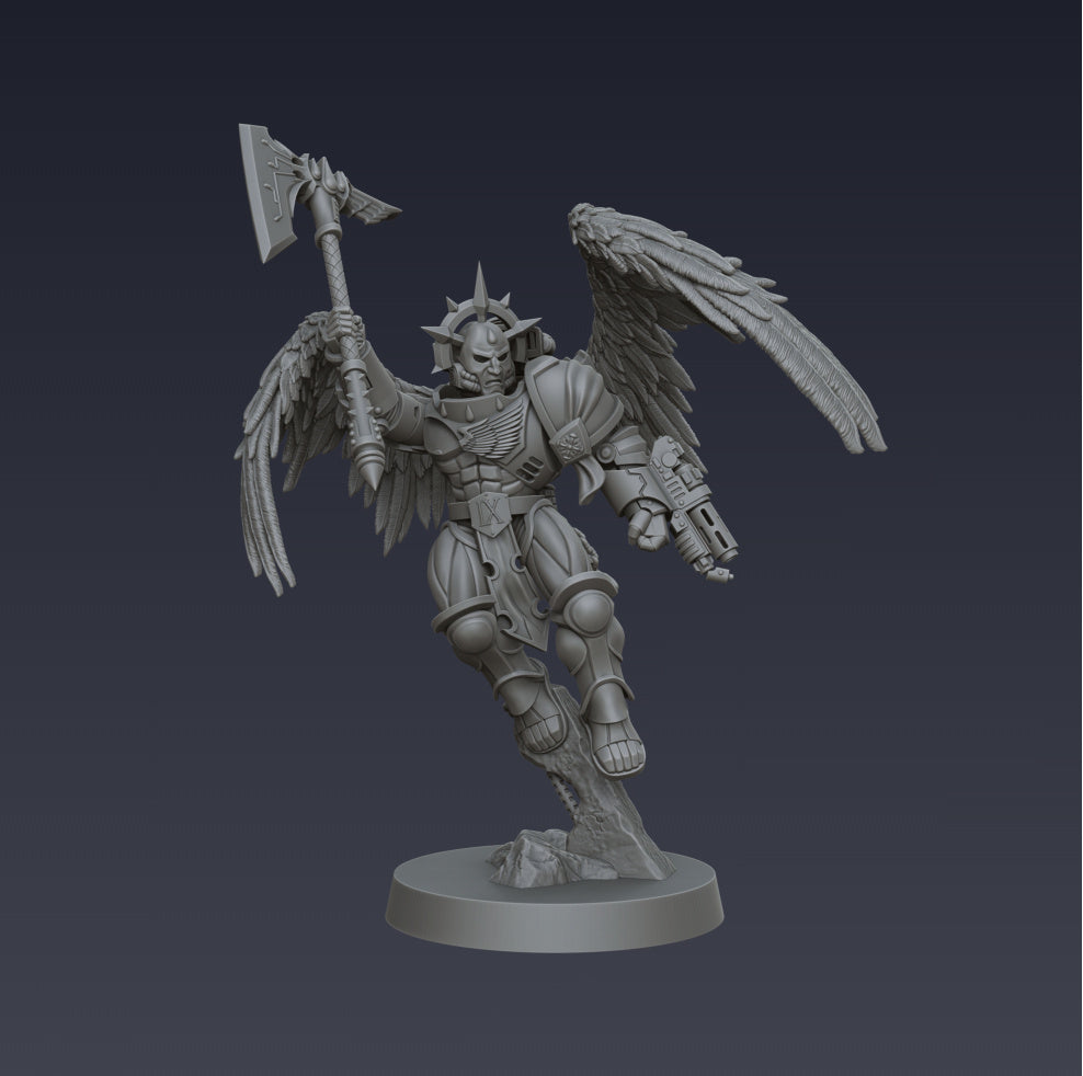 Sanguinary Angel 1 - BloodBound BattleGears - Cyberbrush_3D_Pulses