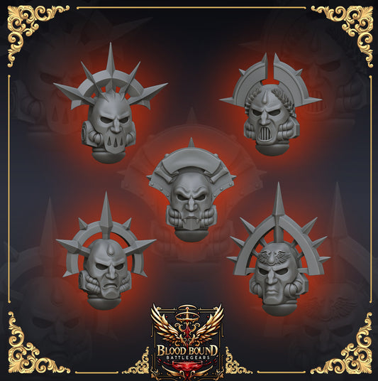 Sanguinary Head Set 1 - BloodBound BattleGears - Cyberbrush_3D_Pulses