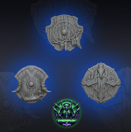 Shields Set 1 - Space Vikings - Cyberbrush_3D_Pulses